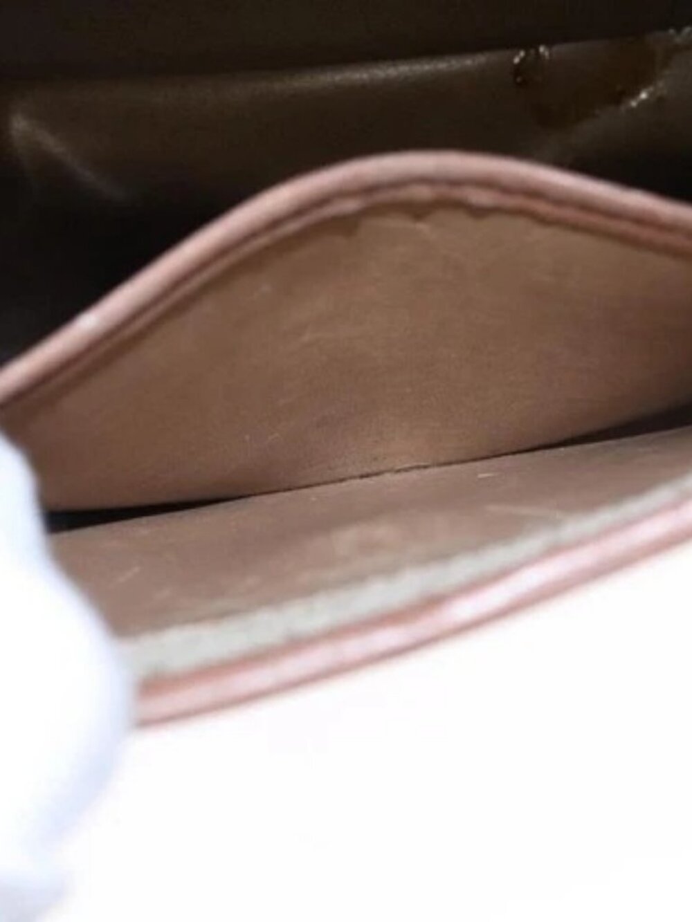 Christian Dior Honeycomb Canvas Shoulder Bag PVC Leather Beige Auth bs23056 - Picture 13 of 15
